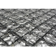 Close-up van zilverkleurige mozaïektegels