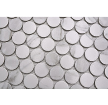 Ronde mozaïektegels van marmer