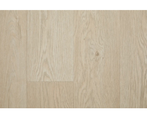 Close-up van een lichte vinylvloer met houtlook