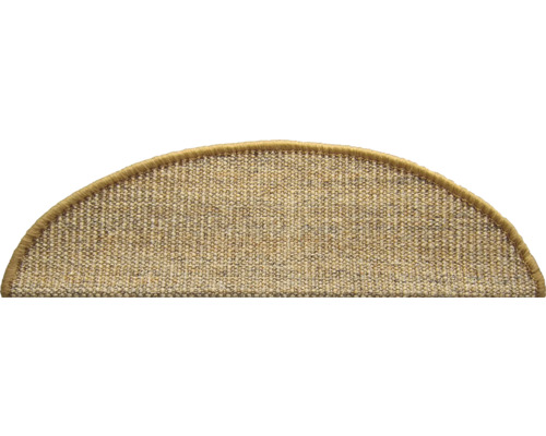 Halfronde trapmat van textiel