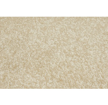 Close-up van een beige tapijt met korte pool
