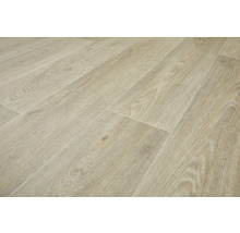 Close-up van lichte laminaatvloer met houtlook