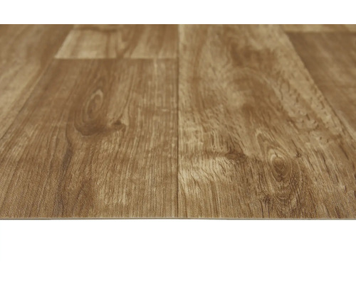 Close-up van vinylvloer met houtlook