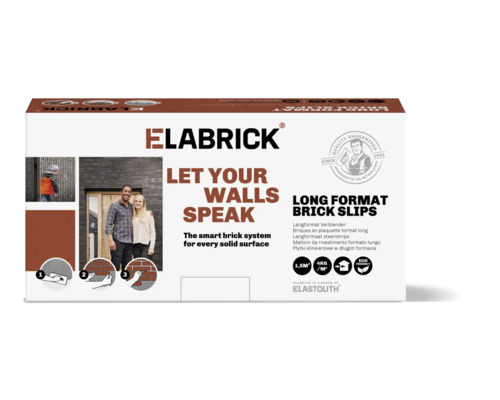 Verpakking Elabrick steenstrips in lang formaat