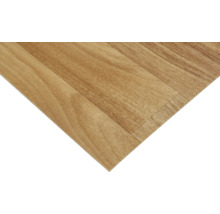 Close-up van een vinylvloer met houtlook.