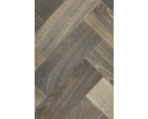 Houten vloer in visgraatmotief