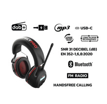 Perfectpro hoofdtelefoon met DAB+ en Bluetooth functie