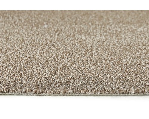 Close-up van een beige tapijt met korte pool
