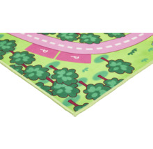 Speelkleed met stratenpatroon en bomen