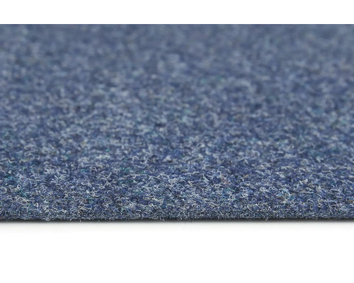 Close-up van een blauwe vloerbedekking