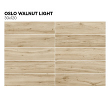 Meerdere lichte wandtegels met houtlook, formaat 30x120
