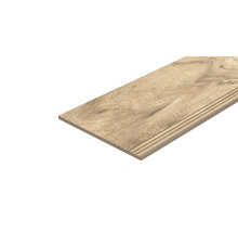 Houten traptrede met houtstructuur