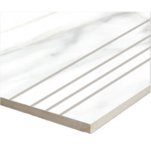 Tegelvoorbeeld met lineair decor op een glad oppervlak