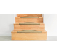Houten trap met trapmatten