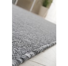 Detailweergave van een grijs tapijt met textuur