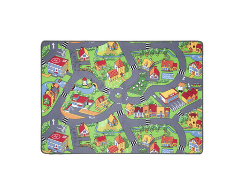Speelkleed met stads thema, wegen en huizen