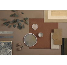 Samengestelde bouwmaterialen en decoratieve elementen voor interieurontwerp.