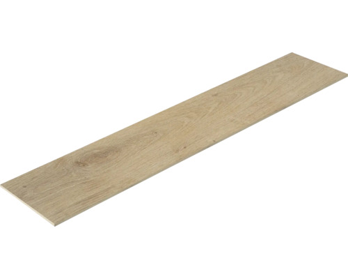 Een enkele lichte houten tegel voor binnenshuis