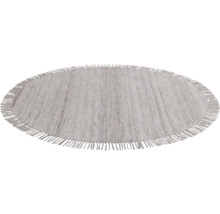 Rond vloerkleed met franjes