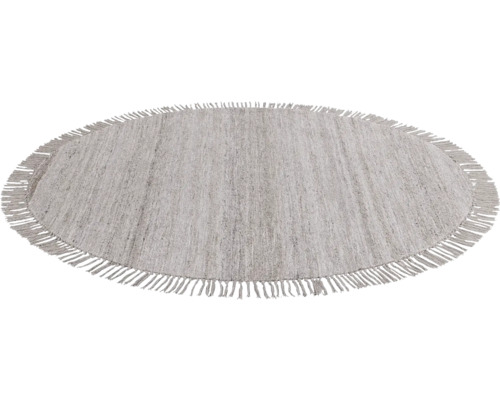 Rond vloerkleed met franjes
