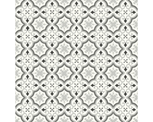 Vloertegels met een geometrisch en bloemmotief