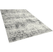 Grijs vloerkleed met abstract patroon