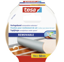 Tesa tapijttape verwijderbaar, 10 meter x 50 millimeter
