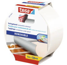 Tesa tapijttape, verwijderbaar zonder sporen, 10 meter x 50 millimeter