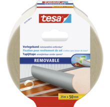 Tesa tapijttape verwijderbaar zonder sporen, 25 meter x 50 millimeter