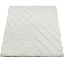 Wit tapijt met geometrisch patroon