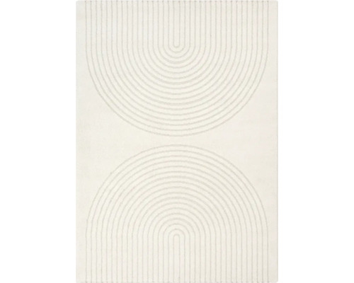 Tapijt met abstract halfcirkelpatroon