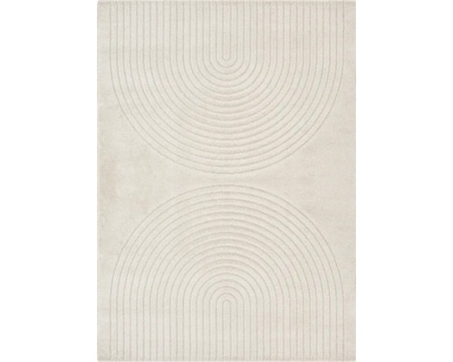 Tapijt met abstract halfcirkelpatroon