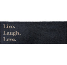 Deurmat met de tekst 'Live Laugh Love'