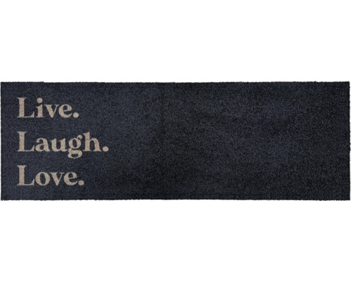 Deurmat met de tekst 'Live Laugh Love'