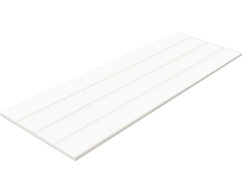 Enkele witte wandbekleding met veer en groef