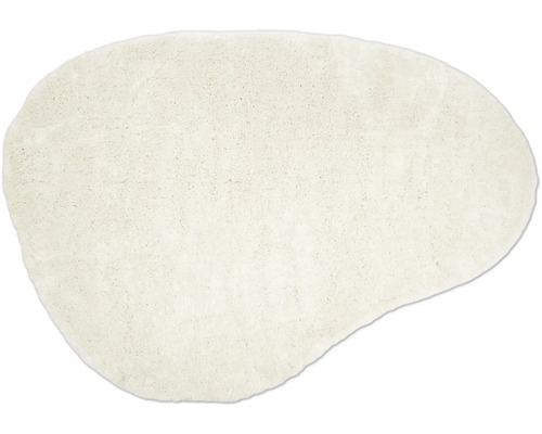 Beige tapijt met onregelmatige vorm