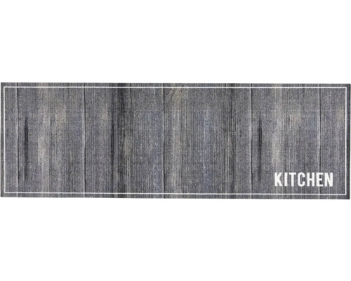Deurmat met houtlook en het woord keuken