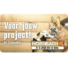 Voor jouw project: Gereedschap en Hornbach logo op houten achtergrond