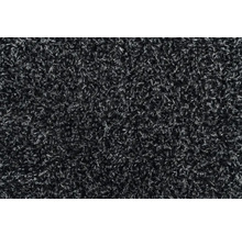 Close-up van een zwart tapijt met dichte textuur