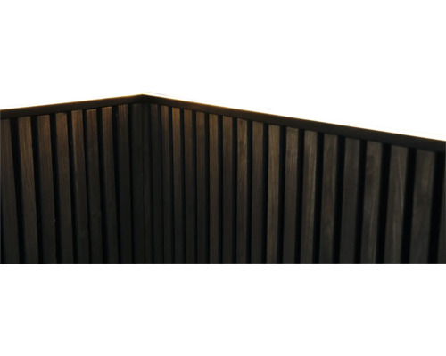 Houten bekleding met lattenstructuur voor binnenshuis