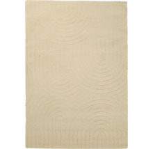 Beige tapijt met halfcirkelpatroon
