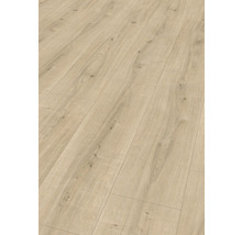 Close-up van gelegde laminaatvloer met houtlook