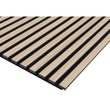 Houten paneel met lamellen voor wand- en plafondbekleding