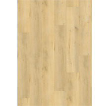 Vloerbedekking van licht laminaat met houtlook.