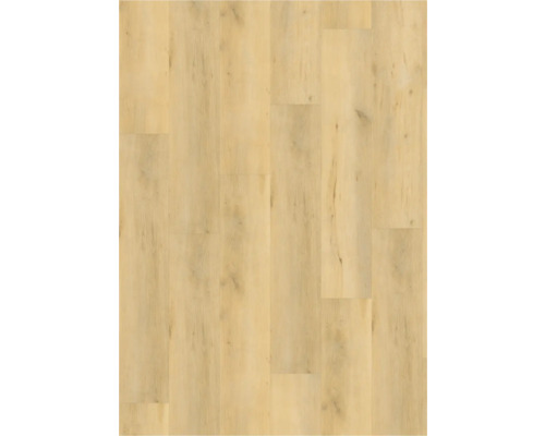 Vloerbedekking van licht laminaat met houtlook.