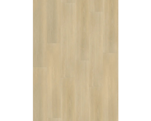 Close-up van meerdere lichte vinyl vloerplanken met houtlook.