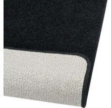 Zwarte schoonloopmat met textielrug