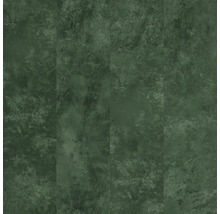 Close-up van een groene vloerbedekking met marmerpatroon