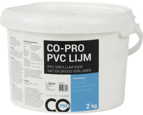 Emmer PVC lijm voor natte en droge verlijming, 2 kg