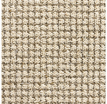 Close-up van een beige tapijt met gemêleerde textuur